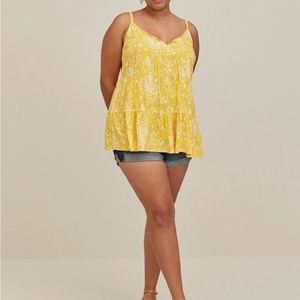 Torrid Challis Tiered Tie-Front Cami